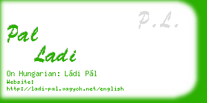 pal ladi business card
